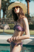 Bikini Réversible 4-Way Cherie "Opulence/Solid Black"